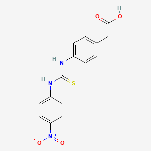 [4-({[(4-nitrophenyl)amino]carbonothioyl}amino)phenyl]acetic acid