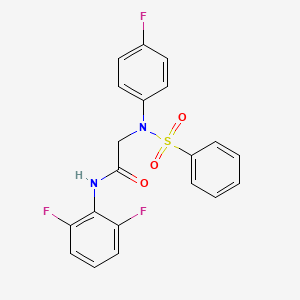 N~1~-(2,6-difluorophenyl)-N~2~-(4-fluorophenyl)-N~2~-(phenylsulfonyl)glycinamide