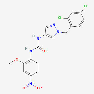 N-[1-(2,4-dichlorobenzyl)-1H-pyrazol-4-yl]-N'-(2-methoxy-4-nitrophenyl)urea