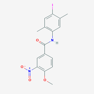 N-(4-iodo-2,5-dimethylphenyl)-4-methoxy-3-nitrobenzamide