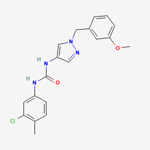 N-(3-chloro-4-methylphenyl)-N'-[1-(3-methoxybenzyl)-1H-pyrazol-4-yl]urea