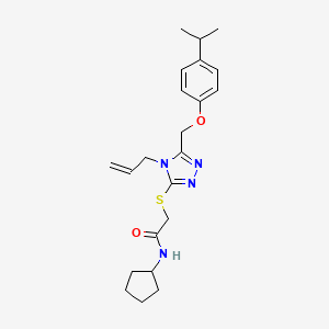 2-({4-allyl-5-[(4-isopropylphenoxy)methyl]-4H-1,2,4-triazol-3-yl}thio)-N-cyclopentylacetamide