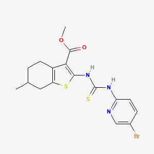 Methyl 2-{[(5-bromopyridin-2-yl)carbamothioyl]amino}-6-methyl-4,5,6,7-tetrahydro-1-benzothiophene-3-carboxylate