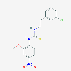 1-[2-(3-Chlorophenyl)ethyl]-3-(2-methoxy-4-nitrophenyl)thiourea