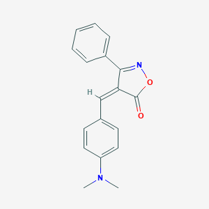 molecular formula C18H16N2O2 B412271 (4Z)-4-[4-(dimethylamino)benzylidene]-3-phenyl-1,2-oxazol-5(4H)-one CAS No. 155527-97-2