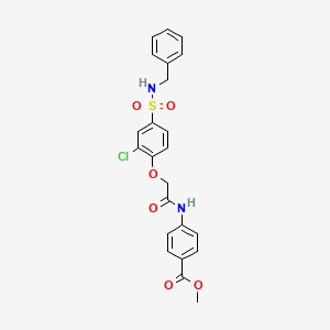 Methyl 4-[[2-[4-(benzylsulfamoyl)-2-chlorophenoxy]acetyl]amino]benzoate