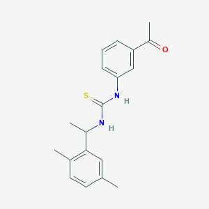 1-(3-Acetylphenyl)-3-[1-(2,5-dimethylphenyl)ethyl]thiourea