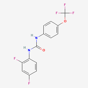 1-(2,4-Difluorophenyl)-3-[4-(trifluoromethoxy)phenyl]urea