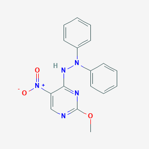 molecular formula C17H15N5O3 B412281 4-(2,2-Diphenylhydrazino)-5-nitro-2-methoxypyrimidine 