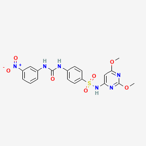 N-(2,6-dimethoxy-4-pyrimidinyl)-4-({[(3-nitrophenyl)amino]carbonyl}amino)benzenesulfonamide