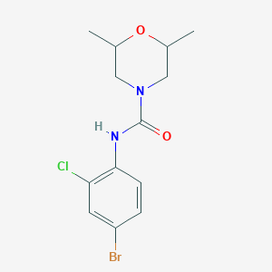 N-(4-bromo-2-chlorophenyl)-2,6-dimethyl-4-morpholinecarboxamide