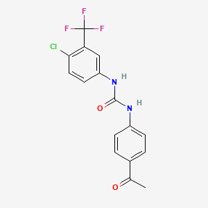 1-(4-Acetylphenyl)-3-[4-chloro-3-(trifluoromethyl)phenyl]urea