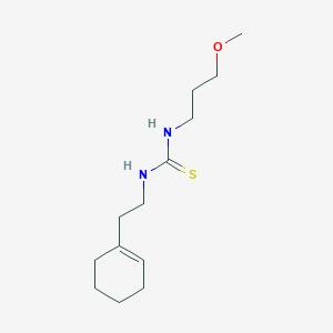 molecular formula C13H24N2OS B4122854 N-[2-(1-cyclohexen-1-yl)ethyl]-N'-(3-methoxypropyl)thiourea 