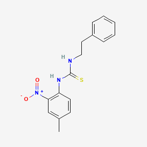 N-(4-methyl-2-nitrophenyl)-N'-(2-phenylethyl)thiourea