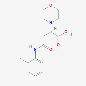 molecular formula C15H20N2O4 B4122920 4-[(2-methylphenyl)amino]-2-(4-morpholinyl)-4-oxobutanoic acid 