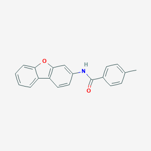 molecular formula C20H15NO2 B412293 N-dibenzofuran-3-yl-4-methylbenzamide CAS No. 298219-77-9