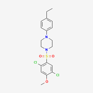 1-(2,5-Dichloro-4-methoxybenzenesulfonyl)-4-(4-ethylphenyl)piperazine