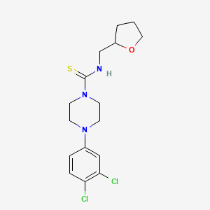 4-(3,4-DICHLOROPHENYL)-N-(TETRAHYDRO-2-FURANYLMETHYL)TETRAHYDRO-1(2H)-PYRAZINECARBOTHIOAMIDE