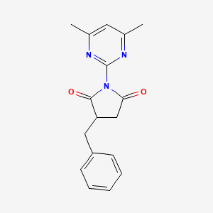 3-benzyl-1-(4,6-dimethyl-2-pyrimidinyl)-2,5-pyrrolidinedione