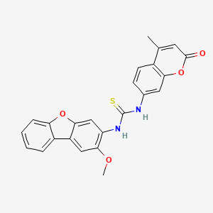 N-(2-methoxydibenzo[b,d]furan-3-yl)-N'-(4-methyl-2-oxo-2H-chromen-7-yl)thiourea