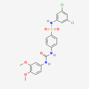 N-(3,5-dichlorophenyl)-4-({[(3,4-dimethoxyphenyl)amino]carbonyl}amino)benzenesulfonamide