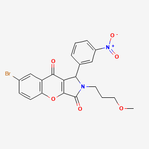 7-bromo-2-(3-methoxypropyl)-1-(3-nitrophenyl)-1,2-dihydrochromeno[2,3-c]pyrrole-3,9-dione