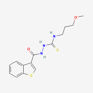 2-(1-benzothien-3-ylcarbonyl)-N-(3-methoxypropyl)hydrazinecarbothioamide