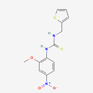 1-(2-Methoxy-4-nitrophenyl)-3-(thiophen-2-ylmethyl)thiourea