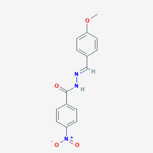 molecular formula C15H13N3O4 B412308 N'-(4-methoxybenzylidene)-4-nitrobenzohydrazide 