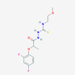 2-[2-(2,4-difluorophenoxy)propanoyl]-N-(2-methoxyethyl)hydrazinecarbothioamide