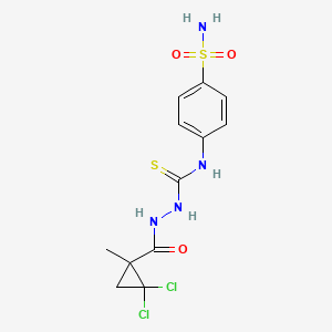 N-[4-(aminosulfonyl)phenyl]-2-[(2,2-dichloro-1-methylcyclopropyl)carbonyl]hydrazinecarbothioamide