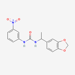 1-[1-(1,3-Benzodioxol-5-yl)ethyl]-3-(3-nitrophenyl)urea