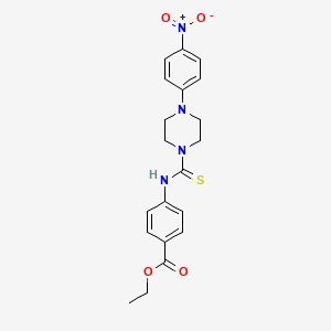 ethyl 4-({[4-(4-nitrophenyl)-1-piperazinyl]carbonothioyl}amino)benzoate