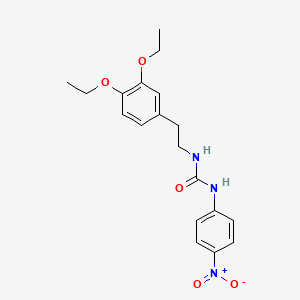 molecular formula C19H23N3O5 B4123125 1-[2-(3,4-Diethoxyphenyl)ethyl]-3-(4-nitrophenyl)urea 