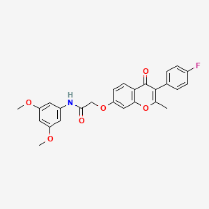 N-(3,5-dimethoxyphenyl)-2-{[3-(4-fluorophenyl)-2-methyl-4-oxo-4H-chromen-7-yl]oxy}acetamide