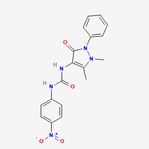 3-(1,5-DIMETHYL-3-OXO-2-PHENYL-2,3-DIHYDRO-1H-PYRAZOL-4-YL)-1-(4-NITROPHENYL)UREA