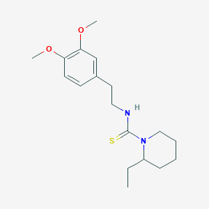 N-[2-(3,4-dimethoxyphenyl)ethyl]-2-ethylpiperidine-1-carbothioamide