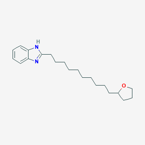 molecular formula C21H32N2O B412320 2-(10-tetrahydro-2-furanyldecyl)-1H-benzimidazole 