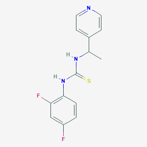 1-(2,4-Difluorophenyl)-3-[1-(pyridin-4-yl)ethyl]thiourea