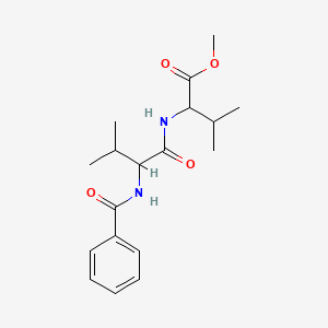 molecular formula C18H26N2O4 B4123271 methyl N-benzoylvalylvalinate 