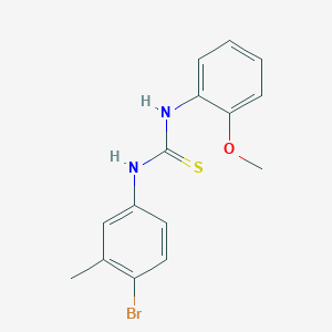 molecular formula C15H15BrN2OS B4123286 N-(4-bromo-3-methylphenyl)-N'-(2-methoxyphenyl)thiourea 