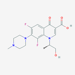 molecular formula C18H21F2N3O4 B041233 左氧氟沙星羟基酸 CAS No. 1036016-10-0