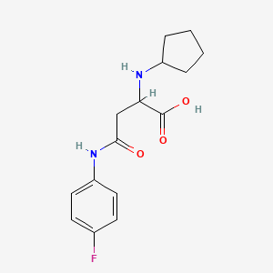 N~2~-cyclopentyl-N~4~-(4-fluorophenyl)asparagine