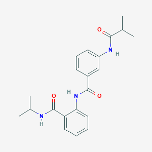 2-[[3-(2-methylpropanoylamino)benzoyl]amino]-N-propan-2-ylbenzamide