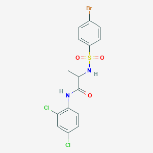 2-[(4-bromophenyl)sulfonylamino]-N-(2,4-dichlorophenyl)propanamide