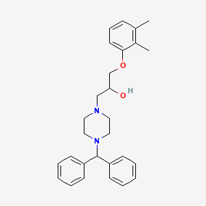 molecular formula C28H34N2O2 B4123333 1-(2,3-dimethylphenoxy)-3-[4-(diphenylmethyl)-1-piperazinyl]-2-propanol 