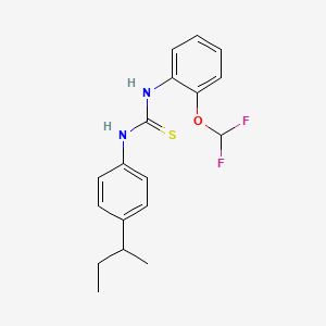 1-[4-(Butan-2-yl)phenyl]-3-[2-(difluoromethoxy)phenyl]thiourea