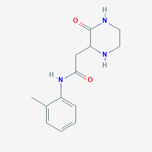 N-(2-methylphenyl)-2-(3-oxopiperazin-2-yl)acetamide