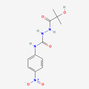 2-(2-hydroxy-2-methylpropanoyl)-N-(4-nitrophenyl)hydrazinecarboxamide