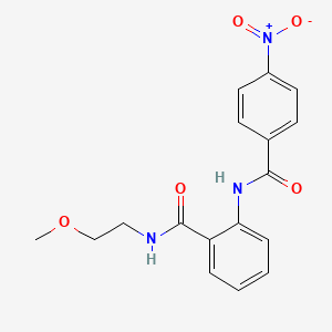 N-(2-methoxyethyl)-2-[(4-nitrobenzoyl)amino]benzamide